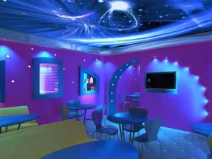 Хай- тек в дизайне кафе