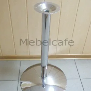 Опора хромированная круг облегченная Опора для стола хромированная, облегченная