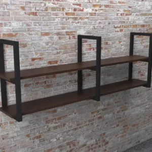 Полка в стиле Loft двойная арт 504 Полка в стиле Loft двойная