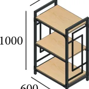 Стеллаж в гостиную 3 полки Стеллаж в гостиную