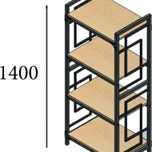 Стеллажи в гостиную 4 полки Стеллажи в гостиную