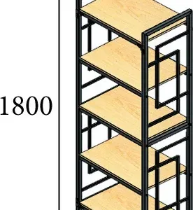 Стеллаж железный 5 полок Стеллаж железный