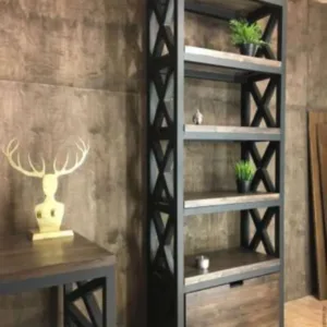 Деревянный стеллаж в стиле лофт Деревянный стеллаж в стиле лофт