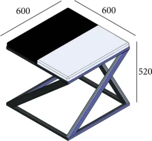 Журнальный стол в стиле лофт