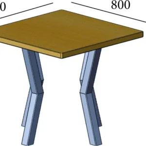 Стол Свен 4 ноги Дизайнерский стол в стиле лофт