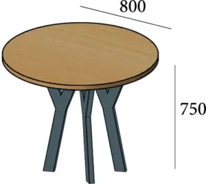 База под круглый стол