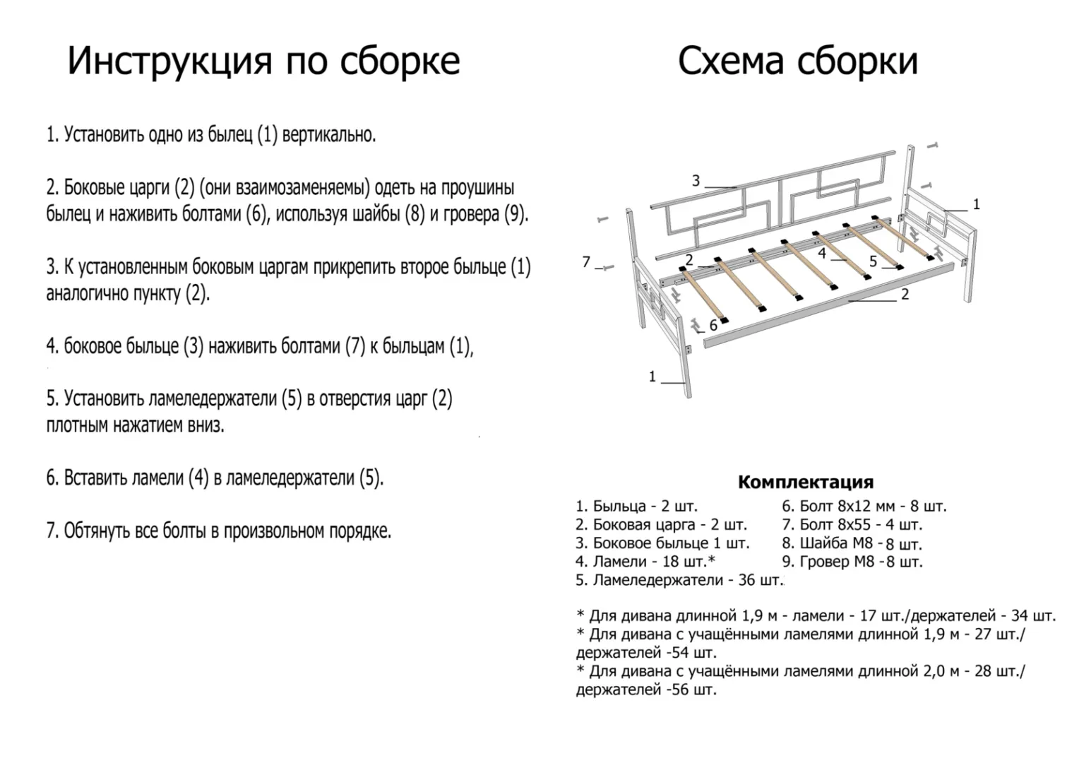 Софа в стиле лофт