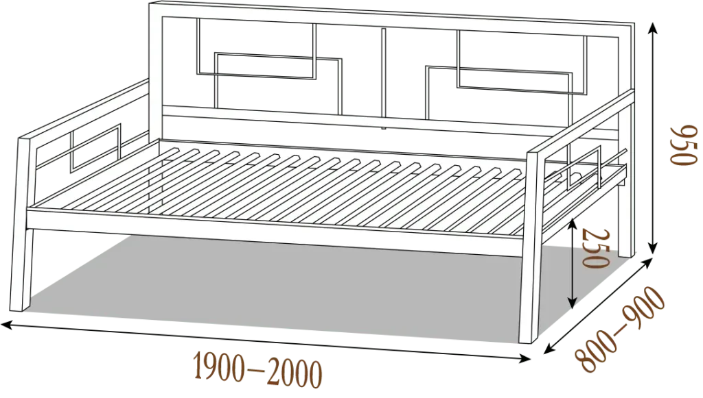 Тумба прикроватная в стиле лофт Кубо
