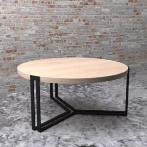 Стол журнальный круглый в стиле лофт Стол журнальный круглый