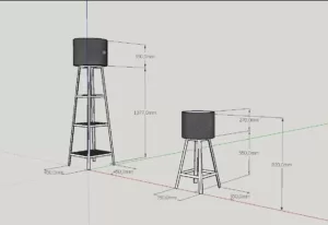 Светильник настольный в стиле лофт