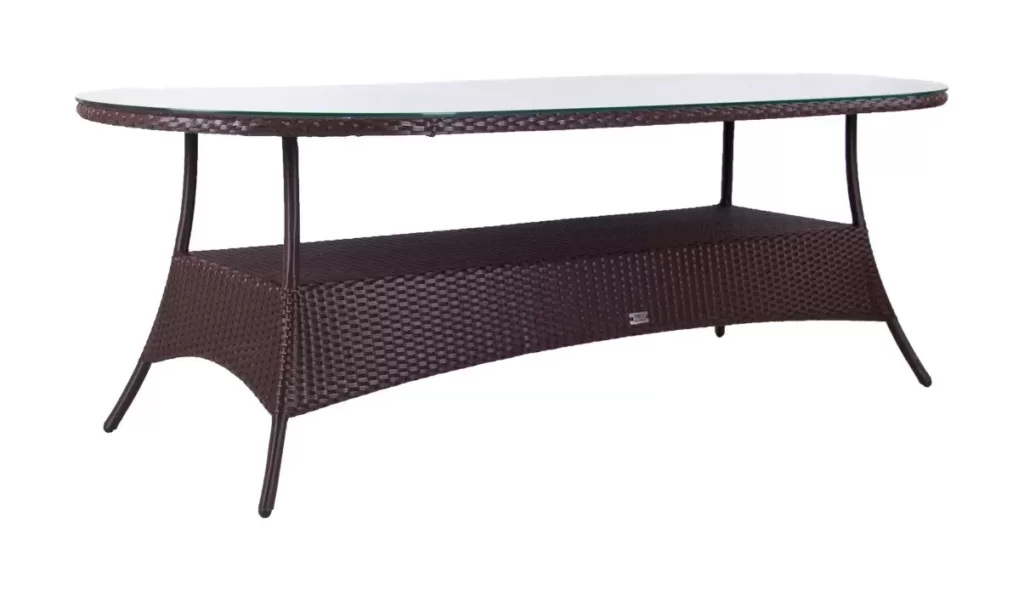 Стол прямоугольный из ротанга