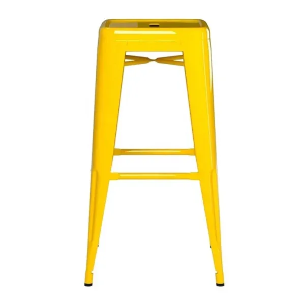 Стул барный металлический желтый Стул барный металлический желтый