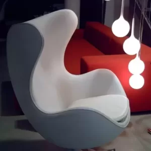 Кресло Egg дизайнерское белое Кресло Egg дизайнерское белое