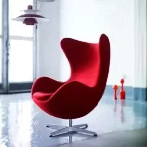 Кресло Egg дизайнерское красное Кресло Egg дизайнерское красное