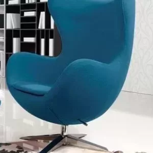 Кресло Egg дизайнерское голубое Кресло Egg дизайнерское голубое