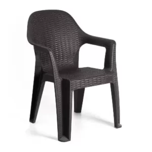 Стул пластиковый ротанг Мили Стул пластиковый Мили