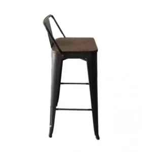 Стул барный металлический Толикс Вуд высокий с деревянным сиденьем Стул барный металлический Толикс Вуд высокий с деревянным сиденьем