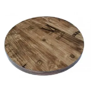 Столешница круглая под дерево 60 см hpl Столешница HPL под дерево для кафе