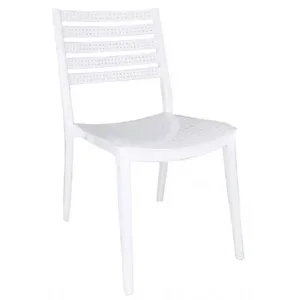 Стул для летних патио пластиковый Зара белый Стул для летних патио пластиковый
