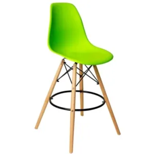 Стул барный Тауэр Вуд высокий зеленый Стул для бара зеленый