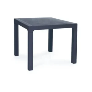 Стол пластиковый под ротанг черный 90*90 Стол пластиковый под ротанг черный 90*90