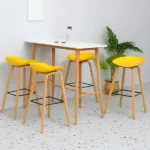 Табурет для бара пластик желтый Адель Табурет для бара пластик желтый