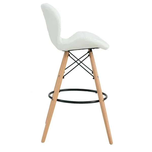 Стул барный со спинкой белый Стар Стул барный со спинкой белый Стар