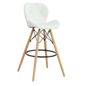 Стул барный со спинкой белый Стар Стул барный со спинкой белый