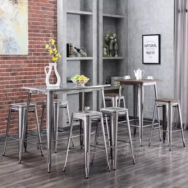 Стул барный металлический полированный Барный стул полированный