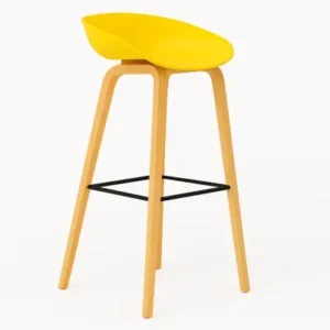 Табурет для бара пластик желтый Адель Табурет для бара пластик желтый Адель